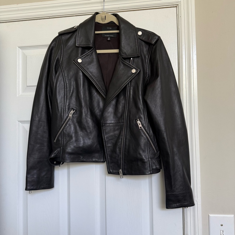 Lucky Brand Black Leather Jacket - Picture 3 of 6